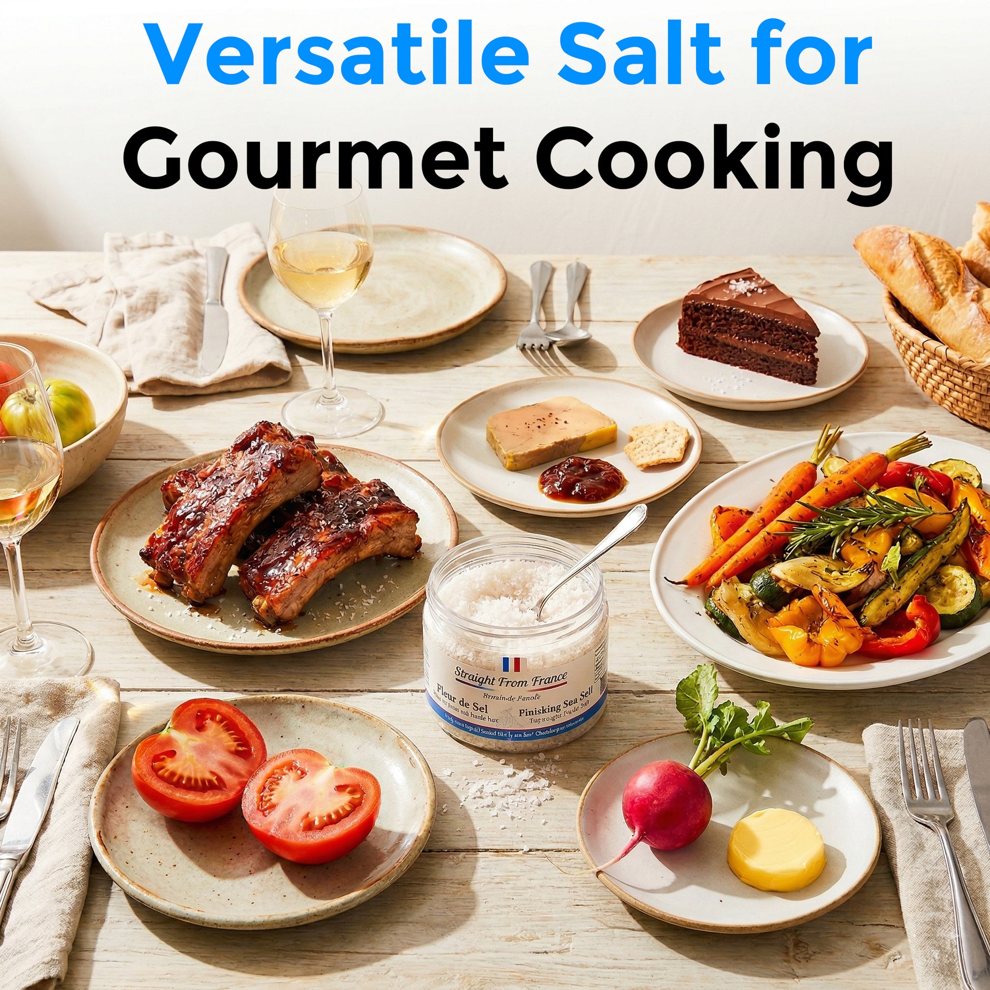 Straight from France French Fleur De Sel Finishing Sea Salt 4 Oz (Case of 12) - Straight from France