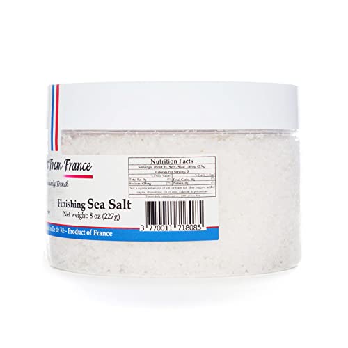 Straight from France French Fleur De Sel Finishing Sea Salt 8 Oz (Case of 12)